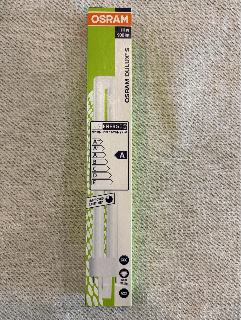 Osram 6W (11W) EM LED Dulux S Warm White 2 Pin G23